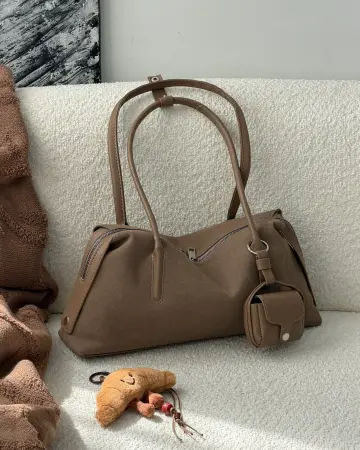 کیف دوشی جیر پارنیز، رنگ نسکافه ای — تصویر ۲ محصول