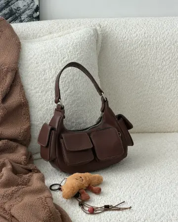 مینی بگ دخترانه بامبی، رنگ قهوه ای — تصویر ۲ محصول