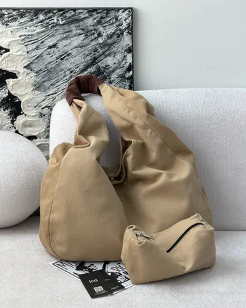 کیف دوشی کتان کوکی — نمای اصلی محصول